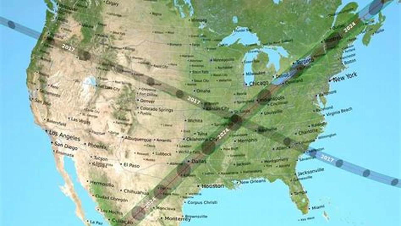 Eclipse 2024 Map Path