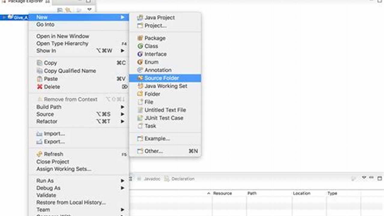 Eclipse Add Source Folder