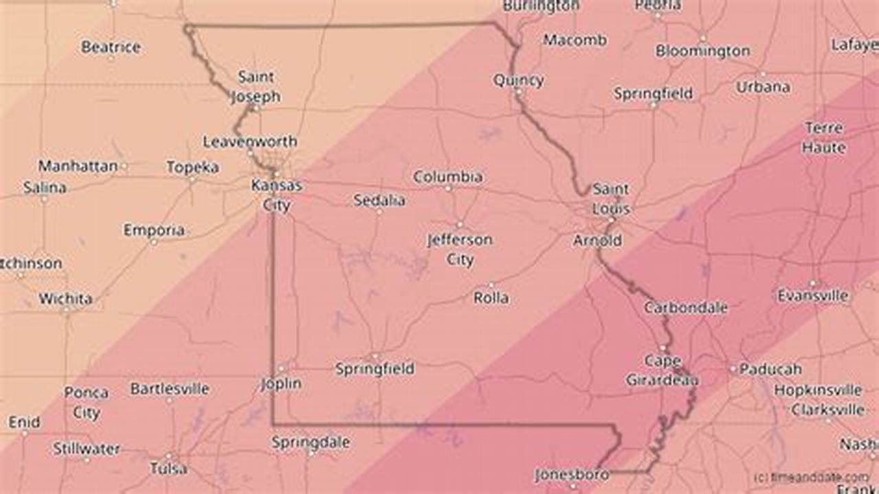 Eclipse Map For Missouri