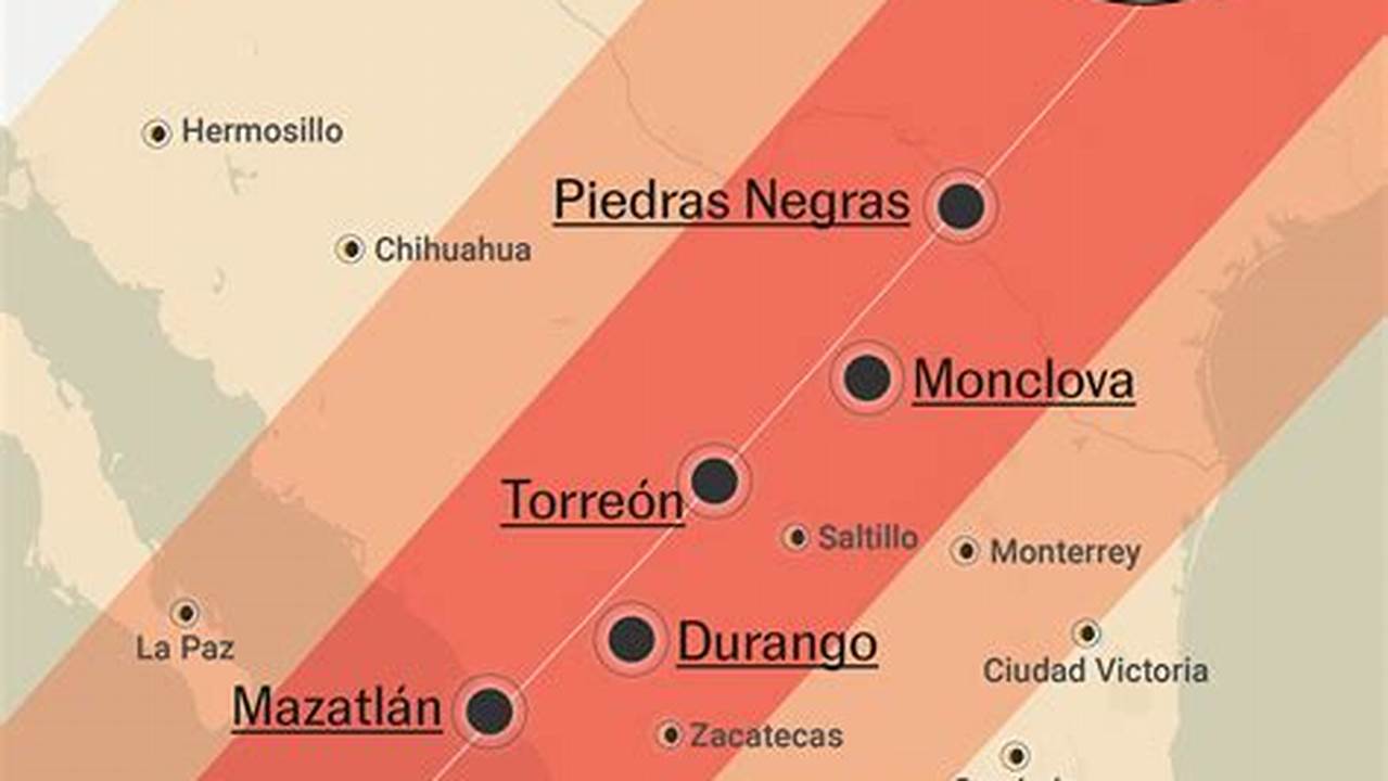 Eclipse Map Mexico 2024