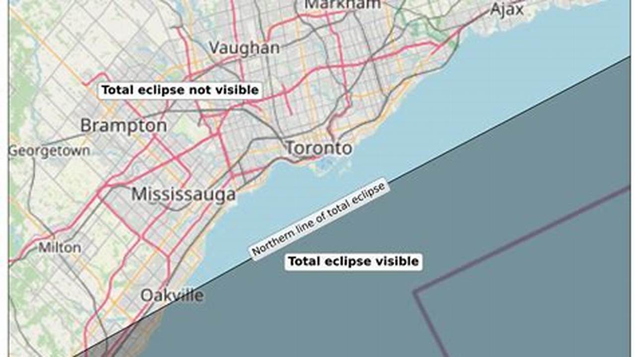 Eclipse Map Toronto University