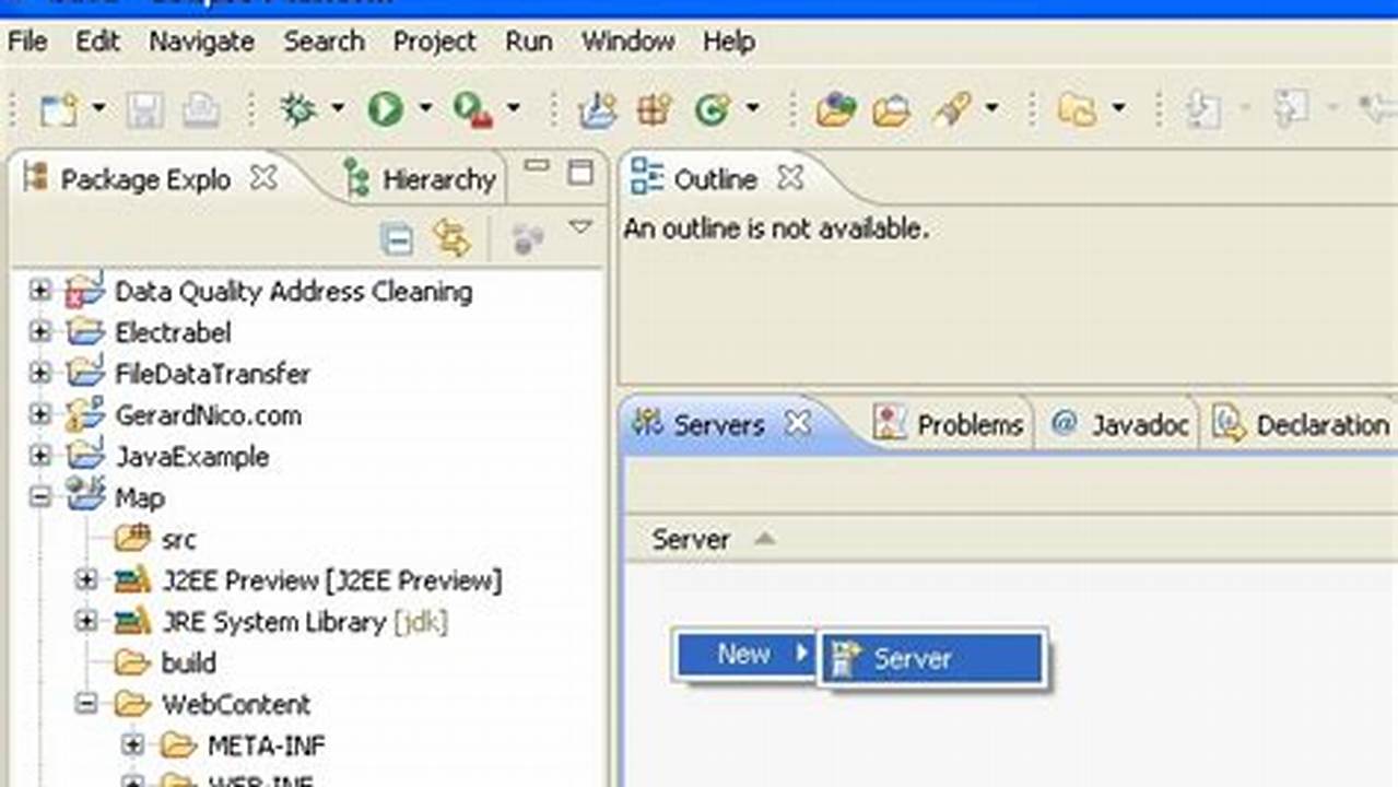 Eclipse New Server