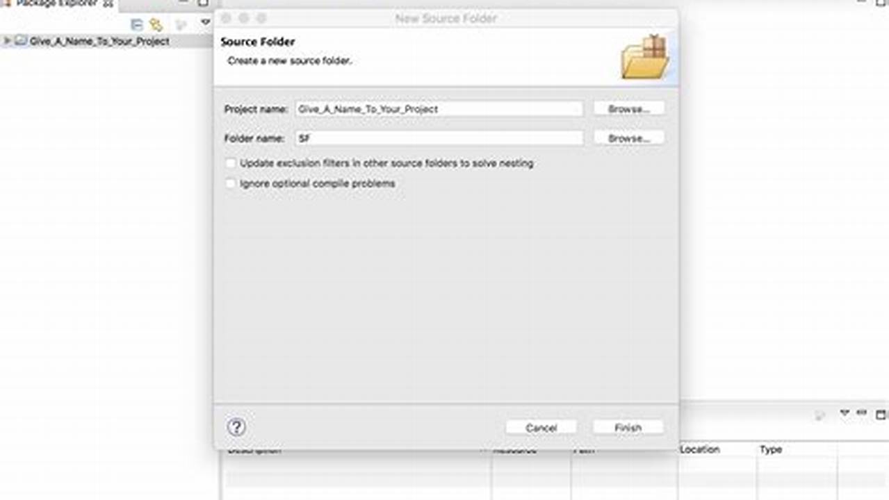 Eclipse New Source Folder