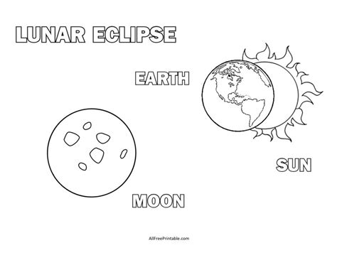 Eclipse Coloring Pages Free Printable