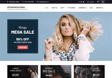 Ecommerce Wordpress Template