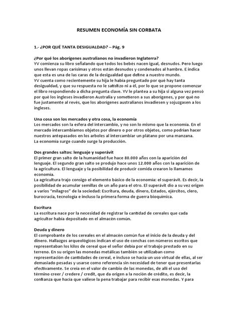 Economia Sin Corbata Resumen