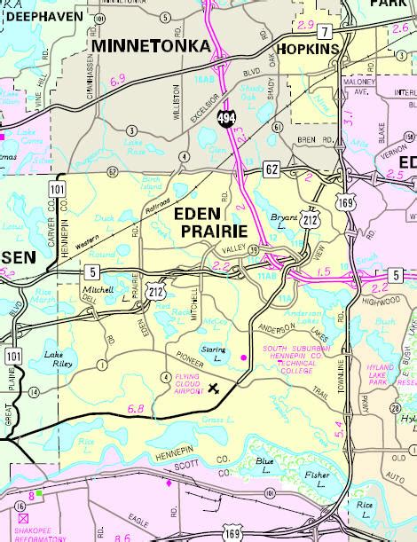 Eden Prairie Minnesota Map