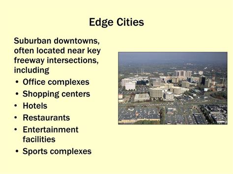 Exploring the Futuristic Urban Landscape: Unpacking the Definition and Significance of Edge City in AP Human Geography