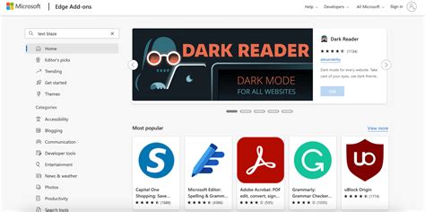 Edge add-ons