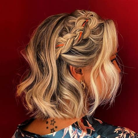 Edgy Dutch Braid Half-Updo