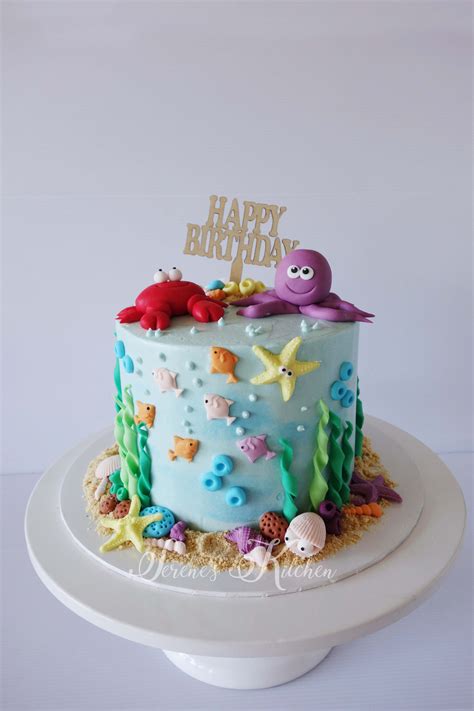 Discover an Oceanic Delight with Edible Cake Decorations - Enhance the Beauty of Your Treats!