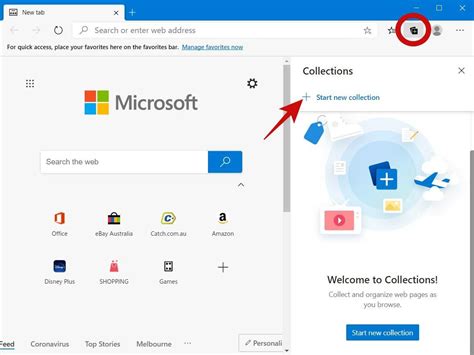 Edit Collections in Microsoft Edge