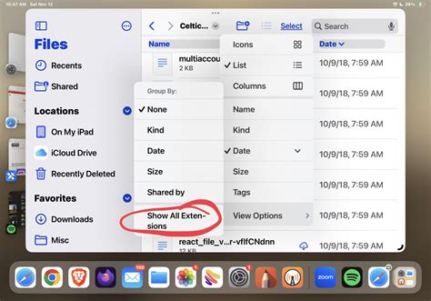 Edit File Extensions in Apple Files App on iPhone and iPad