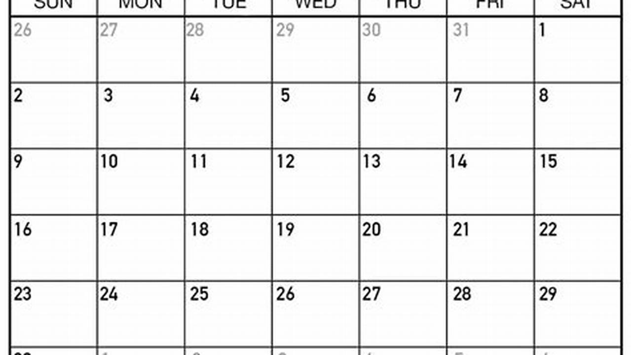 Editable Calendar June 2024 Google Docs Template