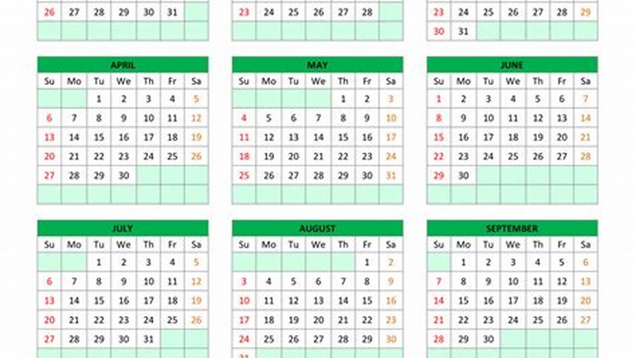 Editable Circular Calendar Template