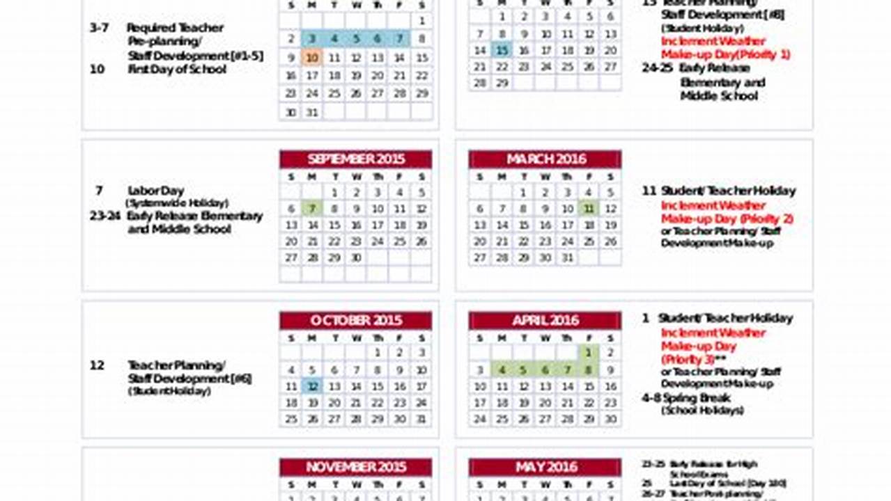 Editable School Calendar 24-25 Google Docs
