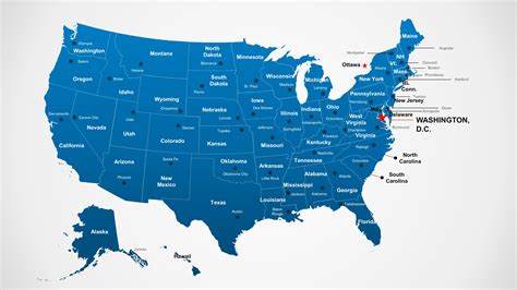 Editable Us Map For Powerpoint Free