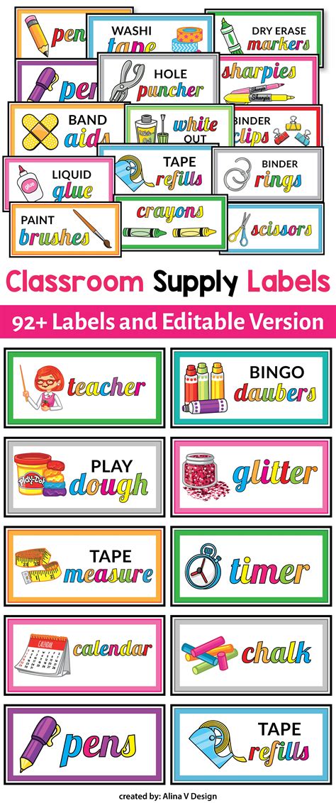 Classroom Labels