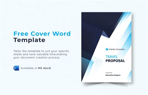 Editable Cover Page Template For Microsoft Word 18