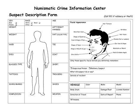 Editable Criminal Profile Template – Free Editable Template & Examples ...