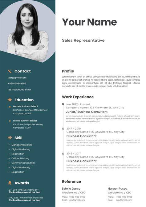 Editable Free Resume Templates Word