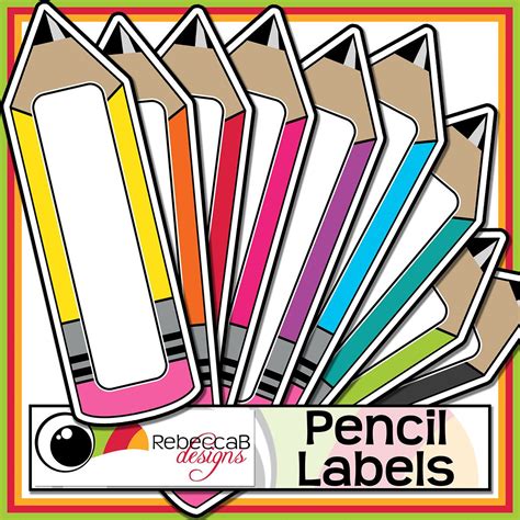 Editable Pencil Labels Printable