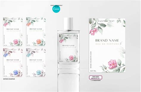 Editable Perfume Label Design Templates