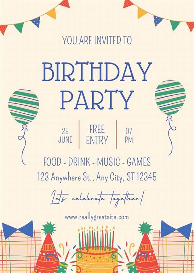 Editable Printable Invitations
