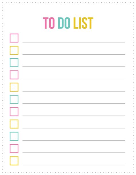 44 Free Editable to Do List Template Heritagechristiancollege