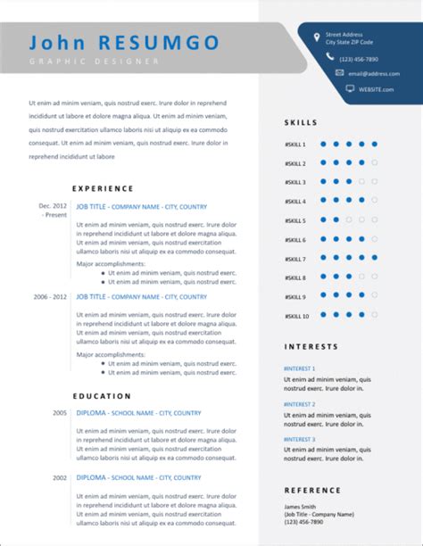 Editable Word Document Free Resume Templates Word