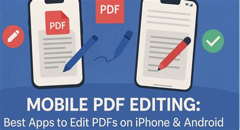 Editing PDF using mobile apps