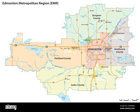 Edmonton on Map of Canada