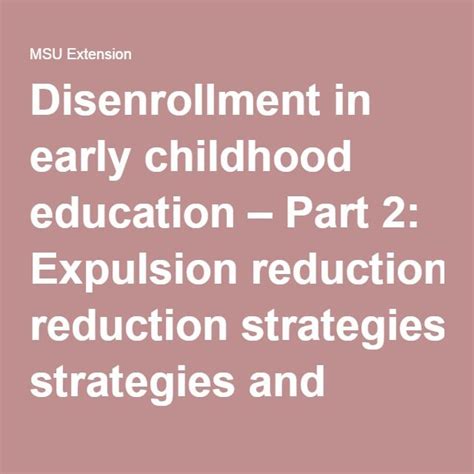 Education Disenrollment