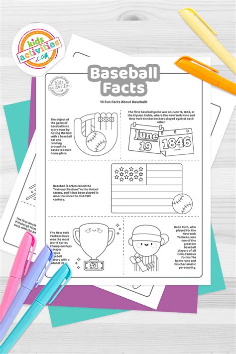Educational Benefits of Baseball Coloring