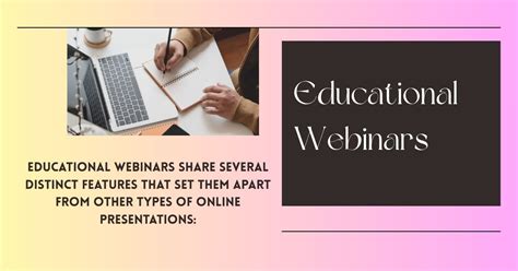 Educational Events and Webinars
