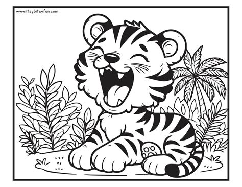 Educational Fun with a Tiger Color Sheet