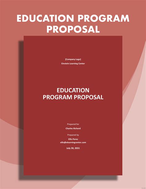 Educational Program Proposal Template