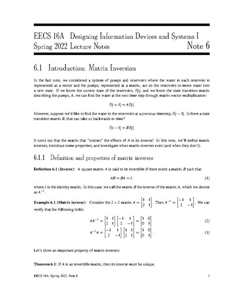Ee16A Spring 2024 Course