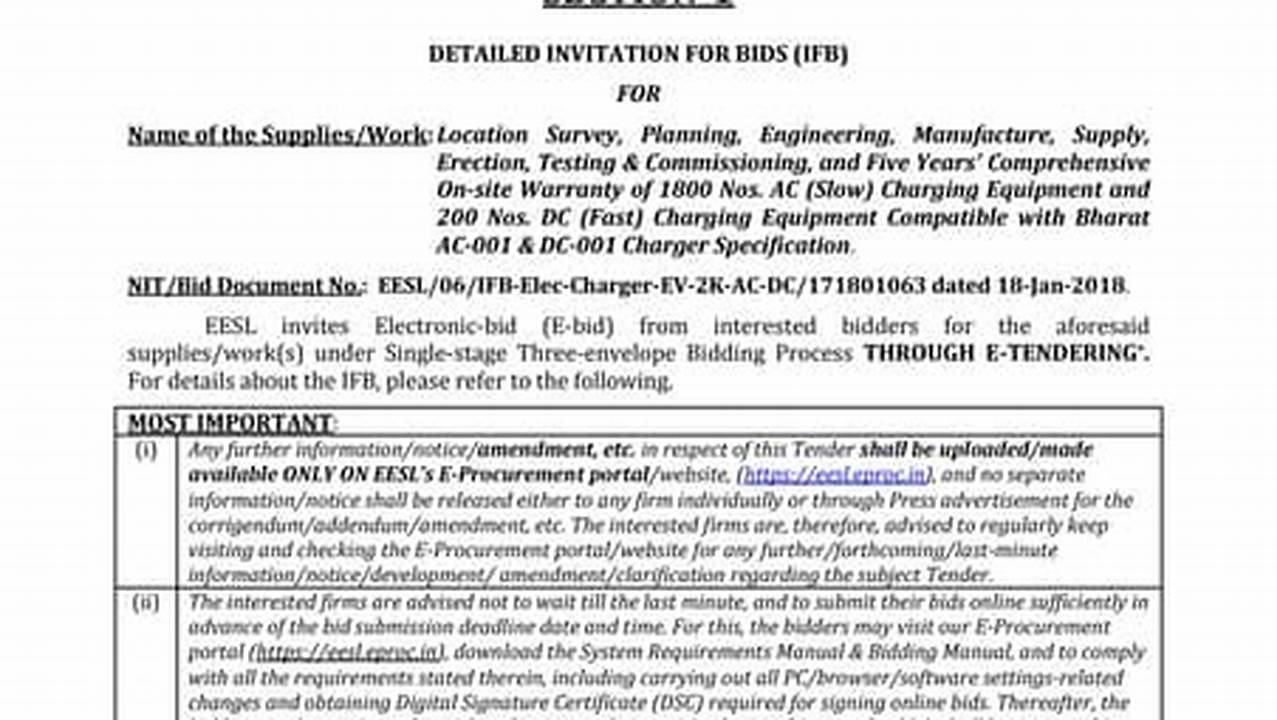 Eesl Electric Vehicles Tender Pdf Compressor