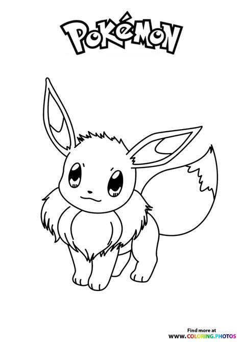 Eevee Pokemon Coloring Pages For Kids
