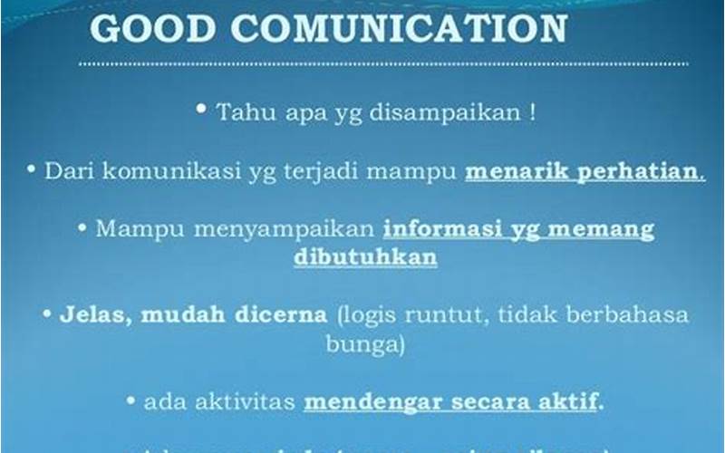 Effective Communication In Indonesia