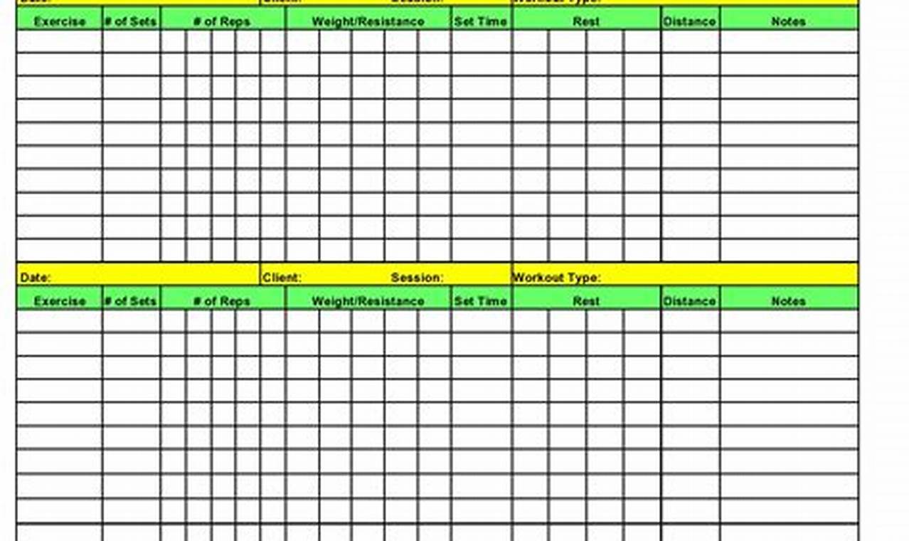 Work Out Tracking with Effective Excel Templates
