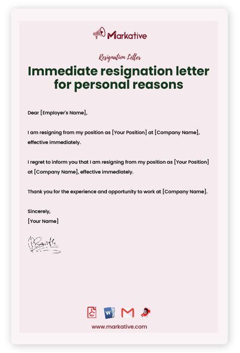 Resignation Letter Effective Immediately Awesome Resignation Letter