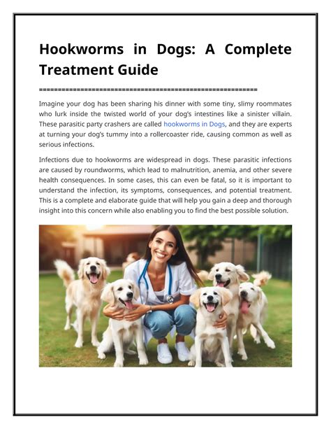 Effective Treatment Plans: How To Get Rid Of Hookworms In Dogs