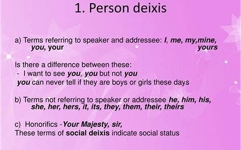 Effects Of Person Deixis In Political Discourse