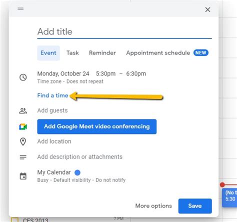 Efficiency Boost Google Calendar