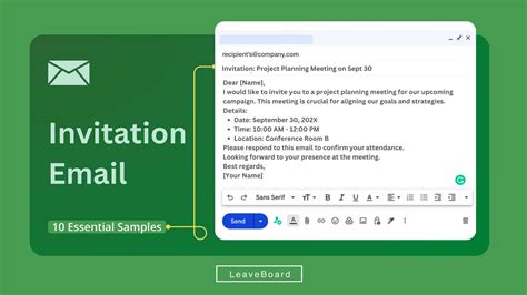 Effortless Scheduling: Craft Inviting Calendar Invitations in Gmail
