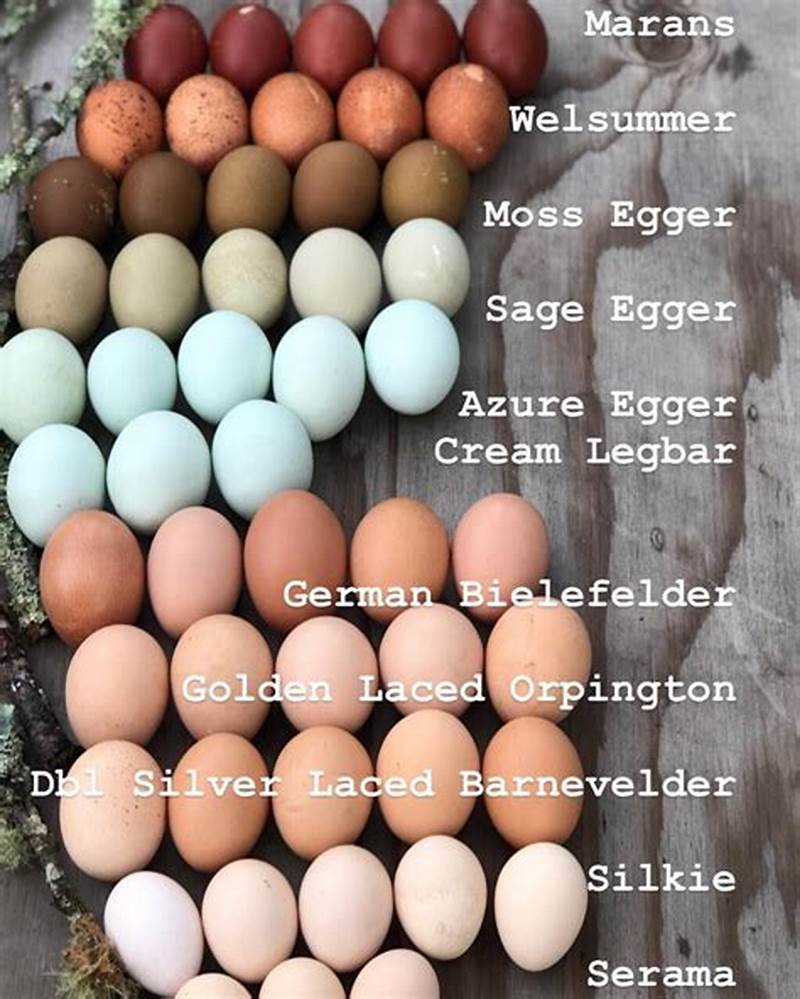 Egg Shell Color Chart
