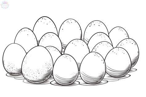 Eggs Coloring Page