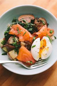 Eggs and Salmon Brunch
